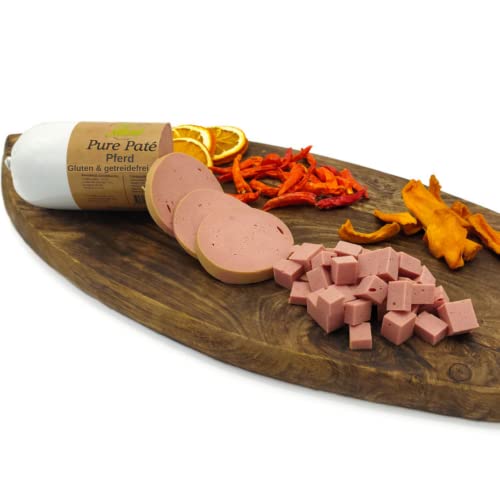 Paw Natural Hundewurst schnittfest | 400g Pferd-Wurst | Gluten- & getreidefrei | aus frischem Fleisch gesunder Tiere (Pferd, 400gr) von Paw Natural