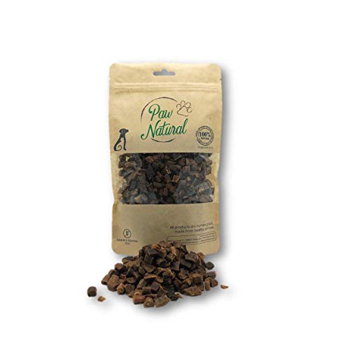 Paw Natural Hunde Leckerlis Training | 250g Hirsch-Leckereien | 100% Gluten- & getreidefrei | aus frischem Fleisch gesunder Tiere von Paw Natural