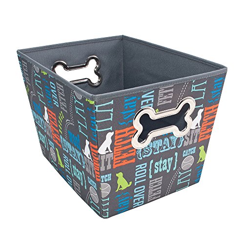 Advantus Stoff-Spielzeugkorb für Haustiere, Wortspiel, 36,7 x 27,4 x 25,4 cm von Paw Prints