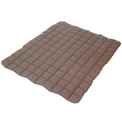 paw & pillow® Hundematte Outdoor & Indoor [Kratz- & Bissfest] - Hunde Reisebett waschbar - Hunde Outdoor Decke - Hunde Matte für Auto, Indoor & Outdoor - Taupe Größe XXL - Made in Germany von paw & pillow