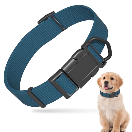 PawHuggies Blaues Hundehalsband für große Hunde, atmungsaktiv, geruchshemmend und weich, bequem für Welpen mit empfindlicher Haut, 90 % Bambus-Viskose, verstellbare Schnellverschluss-Schnalle PawHuggies Blaues Hundehalsband für große Hunde, atmungsaktiv, geruchshemmend und weich, bequem für Welpen mit empfindlicher Haut, 90 % Bambus-Viskose, verstellbare Schnellverschluss-Schnalle von PawHuggies