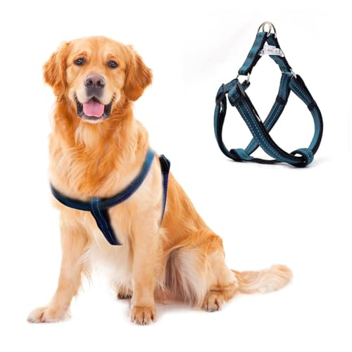 Reflektierendes Hundegeschirr, kein Ziehen, Geschirr für große Hunde, Schnellverschluss-Schnalle, Welpengeschirr für Spaziergänge, Laufen, Training, Doppel-D-Ring, Step-in-Hundegeschirr für Hunde, Reflektierendes Hundegeschirr, kein Ziehen, Geschirr für große Hunde, Schnellverschluss-Schnalle, Welpengeschirr für Spaziergänge, Laufen, Training, Doppel-D-Ring, Step-in-Hundegeschirr für Hunde, von PawHuggies