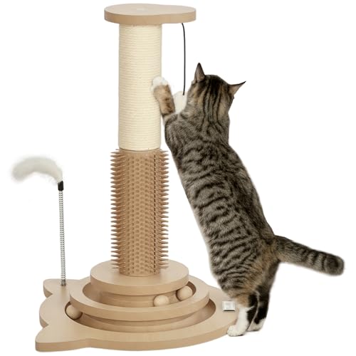 PawHut 49cm Katzenkratzbaum mit interaktivem Trackball für drinnen PawHut 49cm Katzenkratzbaum mit interaktivem Trackball für drinnen von PawHut