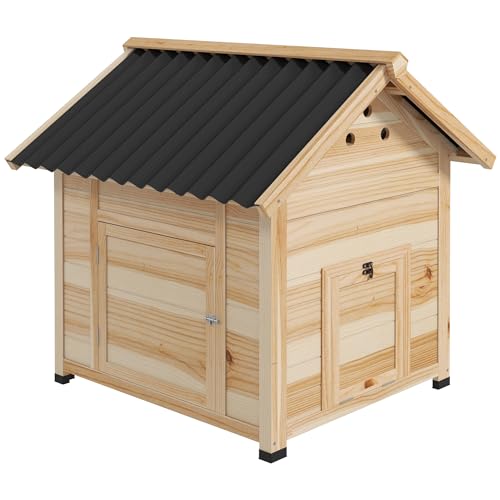 PawHut Entenstall aus Holz Entenhaus mit Kippdach Geflügelstall mit Doppeltür, Hühnerhaus mit herausnehmbarem Boden Hühnerstall Natur 78 x 90 x 92 cm PawHut Entenstall aus Holz Entenhaus mit Kippdach Geflügelstall mit Doppeltür, Hühnerhaus mit herausnehmbarem Boden Hühnerstall Natur 78 x 90 x 92 cm von PawHut
