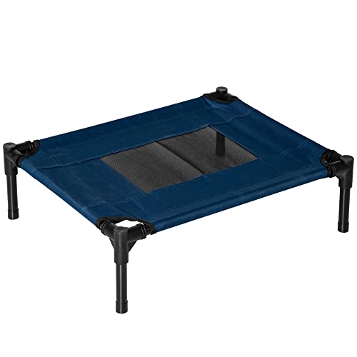 PawHut Erhöhtes Bett für Hunde, Katzen, Haustiere, Oxford-Stoff, mikroperforiert, 61 x 46 x 18 cm, Blau und Schwarz PawHut Erhöhtes Bett für Hunde, Katzen, Haustiere, Oxford-Stoff, mikroperforiert, 61 x 46 x 18 cm, Blau und Schwarz von PawHut