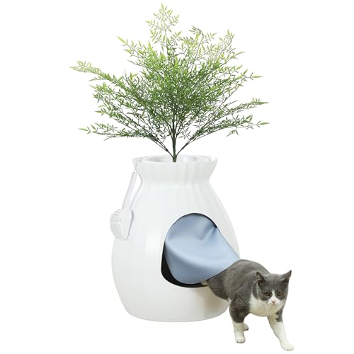 PawHut Geruchssichere Katzentoilette mit Kehrschaufel und Netzkabel, ABS und Edelstahl, geschlossene Katzentoilette, 50x48,5x58,7 cm, weiß PawHut Geruchssichere Katzentoilette mit Kehrschaufel und Netzkabel, ABS und Edelstahl, geschlossene Katzentoilette, 50x48,5x58,7 cm, weiß von PawHut