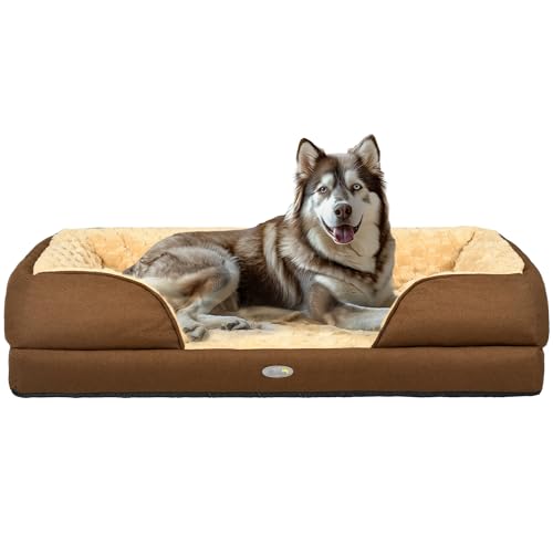 PawHut Hundebett Beruhigendes Haustierbett Hundematratze für große Hunde - Braun PawHut Hundebett Beruhigendes Haustierbett Hundematratze für große Hunde - Braun von PawHut