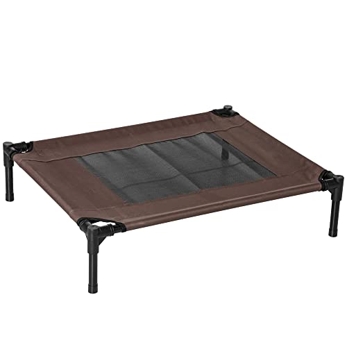PawHut Hundebett Hundeliege Outdoor Katzenbett Haustierbett Schlafplatz Stahl 600D Oxford-Gewebe Braun 76 x 61 x 18 cm PawHut Hundebett Hundeliege Outdoor Katzenbett Haustierbett Schlafplatz Stahl 600D Oxford-Gewebe Braun 76 x 61 x 18 cm von PawHut