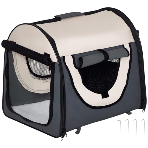 PawHut Hundebox faltbare Hundetransportbox Transportbox für Tier 5 Größen PawHut Hundebox faltbare Hundetransportbox Transportbox für Tier 5 Größen von PawHut