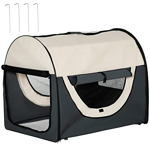 PawHut Hundebox faltbare Hundetransportbox Transportbox für Tier 5 Größen von PawHut