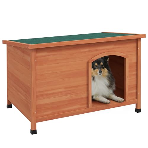 PawHut Hundehütte aus Holz Kleintierhaus mit Asphaltdach, Hundehaus mit abnehmbarem Boden, erhöhtem Design für Outdoor Grau 100 x 65,5 x 68 cm PawHut Hundehütte aus Holz Kleintierhaus mit Asphaltdach, Hundehaus mit abnehmbarem Boden, erhöhtem Design für Outdoor Grau 100 x 65,5 x 68 cm von PawHut