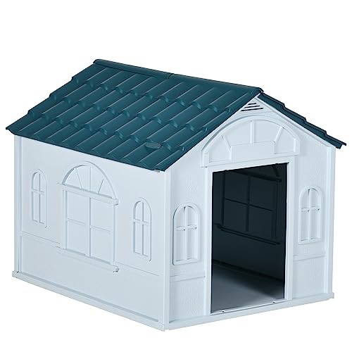 PawHut Hundehütte für den Außenbereich, Polypropylen, Weiß, für kleine und mittelgroße Hunde, 65 x 75,7 x 63 cm PawHut Hundehütte für den Außenbereich, Polypropylen, Weiß, für kleine und mittelgroße Hunde, 65 x 75,7 x 63 cm von PawHut