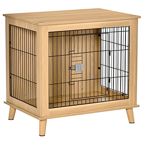 PawHut Hundekäfig aus Holz Transportbox in erhöhtem Design Hundebox Transportkäfig innen Zuhause Tierkäfig Haustier Natur 81 x 58,5 x 76 cm PawHut Hundekäfig aus Holz Transportbox in erhöhtem Design Hundebox Transportkäfig innen Zuhause Tierkäfig Haustier Natur 81 x 58,5 x 76 cm von PawHut