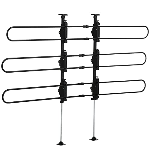 PawHut Hundeschutzgitter Auto, verstellbares Trenngitter für Hunde, Universal Kofferraum Hundegitter, Autotrennwand, Kofferraumgitter, Stahl, 89-150 x 76-124 cm PawHut Hundeschutzgitter Auto, verstellbares Trenngitter für Hunde, Universal Kofferraum Hundegitter, Autotrennwand, Kofferraumgitter, Stahl, 89-150 x 76-124 cm von PawHut