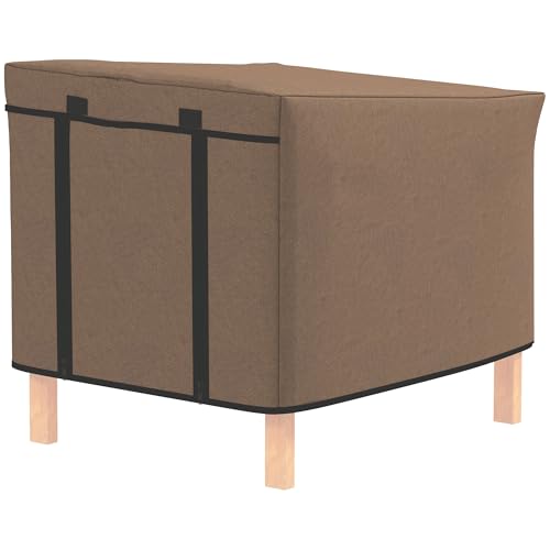 PawHut Kaninchenstall-Abdeckung, Meerschweinchenstall-Abdeckung, für Modell X-D2-0047 & ähnliche Modelle, 43 x 52 x 37cm, Braun von PawHut
