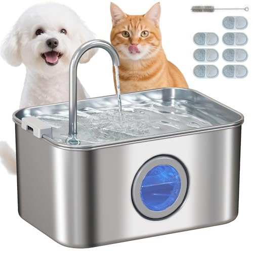 PawHut Katzenbrunnen 3,2L Trinkbrunnen für Katzen mit leiser Pumpe Aktivkohlefilter Katzentrinkbrunnen Leicht zu Reinigen, Wasserbrunnen für Katzen Hunde PawHut Katzenbrunnen 3,2L Trinkbrunnen für Katzen mit leiser Pumpe Aktivkohlefilter Katzentrinkbrunnen Leicht zu Reinigen, Wasserbrunnen für Katzen Hunde von PawHut