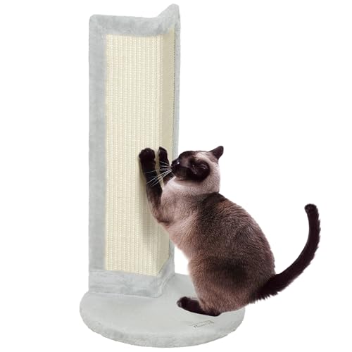 PawHut Katzenkratzbaum, 56cm Eck-Kratzbaum mit Sisal-Kratzmatte, für Innen-Ecken, Tisch-Ecken, Sofa-Ecken, grau PawHut Katzenkratzbaum, 56cm Eck-Kratzbaum mit Sisal-Kratzmatte, für Innen-Ecken, Tisch-Ecken, Sofa-Ecken, grau von PawHut