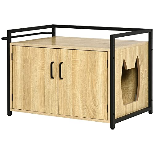 PawHut Katzenschrank für Katzentoilette Katzenklo Beistelltisch Katzenhaus Katzenkommode Schrank Natur 82,3 x 51 x 54 cm PawHut Katzenschrank für Katzentoilette Katzenklo Beistelltisch Katzenhaus Katzenkommode Schrank Natur 82,3 x 51 x 54 cm von PawHut