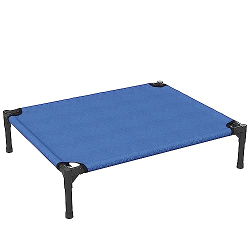 PawHut Mittelgroßer faltbarer Hundezwinger für drinnen und draußen, erhöhtes Hundebett, Hundezwinger aus Metall und Oxford-Gewebe, 76x61x18 cm, blau PawHut Mittelgroßer faltbarer Hundezwinger für drinnen und draußen, erhöhtes Hundebett, Hundezwinger aus Metall und Oxford-Gewebe, 76x61x18 cm, blau von PawHut
