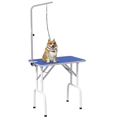 PawHut Trimmtisch klappbar Tierpflegetisch Schertisch Pflegetisch für Hunde Katzen Metall Blau 81 x 48,5 x 80 cm PawHut Trimmtisch klappbar Tierpflegetisch Schertisch Pflegetisch für Hunde Katzen Metall Blau 81 x 48,5 x 80 cm von PawHut