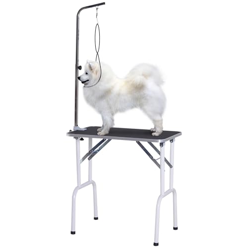 PawHut Trimmtisch klappbar Tierpflegetisch Schertisch Pflegetisch für Hunde Katzen Metall Schwarz 81 x 48,5 x 80 cm PawHut Trimmtisch klappbar Tierpflegetisch Schertisch Pflegetisch für Hunde Katzen Metall Schwarz 81 x 48,5 x 80 cm von PawHut