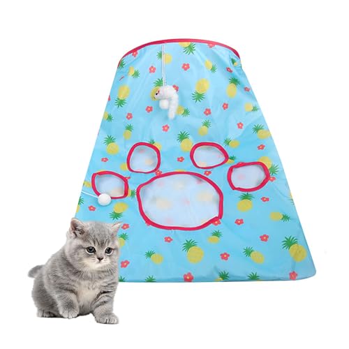 PawSailor Katzentunneltasche Kitty Faltbar Tunnel Spielzeug Knistersack Tasche Haustier Interaktives Katzenhöhle Spielzeug mit 1 Kleine Maus & 3 Spielzeugball Grün M PawSailor Katzentunneltasche Kitty Faltbar Tunnel Spielzeug Knistersack Tasche Haustier Interaktives Katzenhöhle Spielzeug mit 1 Kleine Maus & 3 Spielzeugball Grün M von PawSailor