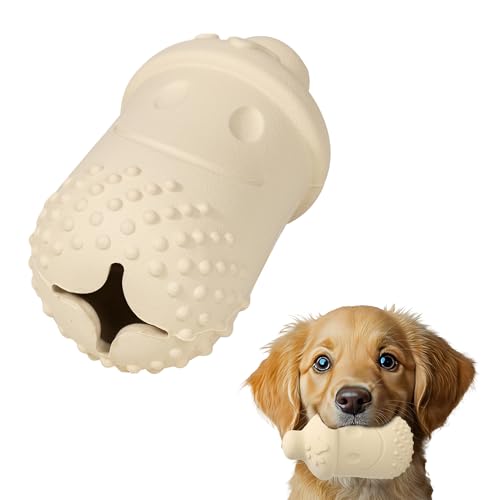 PawSailor Kauspielzeug für Leckerlis, Naturkautschuk, Bambusfaser, abbaubar, interaktiv, lustiges Spielzeug für kleine und mittelgroße Hunde, Welpenspielzeug zum Zahnen, Beige PawSailor Kauspielzeug für Leckerlis, Naturkautschuk, Bambusfaser, abbaubar, interaktiv, lustiges Spielzeug für kleine und mittelgroße Hunde, Welpenspielzeug zum Zahnen, Beige von PawSailor
