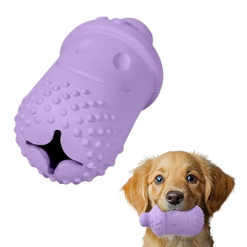 PawSailor Kauspielzeug für Leckerlis, natürliche Bambusfaser, interaktives Spaß, Puzzle-Spielzeug für kleine, mittelgroße Hunde, Welpen, langsames Füttern, Spielzeug zum Zahnen, Spielen, Violett von PawSailor