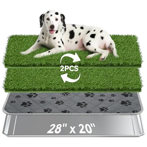 Edelstahl Hundetoilette Grasmatte mit Tablett, 70 x 50 cm Hundeklo mit 2 Wiederverwendbaren Kunstrasen, Waschbare Hunde Trainingsunterlage, Welpenunterlagen Hundetöpfchen für Balkon Indoor Outdoor Edelstahl Hundetoilette Grasmatte mit Tablett, 70 x 50 cm Hundeklo mit 2 Wiederverwendbaren Kunstrasen, Waschbare Hunde Trainingsunterlage, Welpenunterlagen Hundetöpfchen für Balkon Indoor Outdoor von Pawaboo