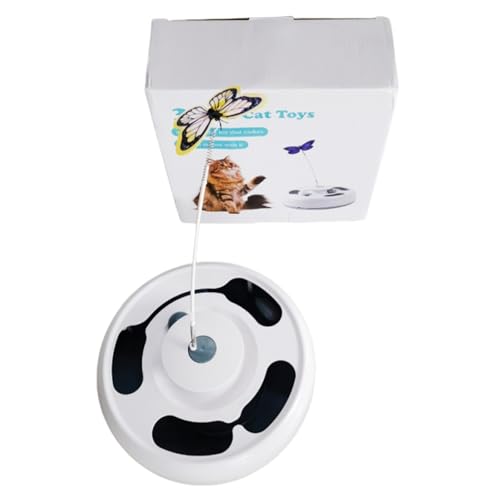 Pawaboo Automatisches Interaktives Katzenspielzeug, Kätzchenspielzeug mit Flatternden Schmetterlingen, Fährtenball und Zufällig Versteckter Maus, Wiederaufladbares USB-Katzenspielzeug Pawaboo Automatisches Interaktives Katzenspielzeug, Kätzchenspielzeug mit Flatternden Schmetterlingen, Fährtenball und Zufällig Versteckter Maus, Wiederaufladbares USB-Katzenspielzeug von Pawaboo