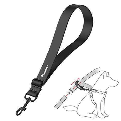 Pawaboo Hunde Sicherheitsgurt, Hunde Anschnallgurt mit Verstellbarem Riemen und Haken Universeller Hundeanschnaller für Auto, Gewebter Nylongürtel und PVC Gehäuse Hundegurt fürs Auto, 32 Zoll, Schwarz Pawaboo Hunde Sicherheitsgurt, Hunde Anschnallgurt mit Verstellbarem Riemen und Haken Universeller Hundeanschnaller für Auto, Gewebter Nylongürtel und PVC Gehäuse Hundegurt fürs Auto, 32 Zoll, Schwarz von Pawaboo
