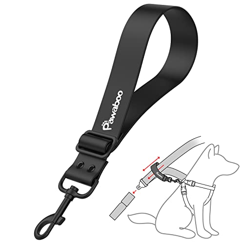 Pawaboo Hunde Sicherheitsgurt, Hunde Anschnallgurt mit Verstellbarem Riemen und Haken Universeller Hundeanschnaller für Auto, Gewebter Nylongürtel und PVC Gehäuse Hundegurt fürs Auto, 20 Zoll, Schwarz Pawaboo Hunde Sicherheitsgurt, Hunde Anschnallgurt mit Verstellbarem Riemen und Haken Universeller Hundeanschnaller für Auto, Gewebter Nylongürtel und PVC Gehäuse Hundegurt fürs Auto, 20 Zoll, Schwarz von Pawaboo