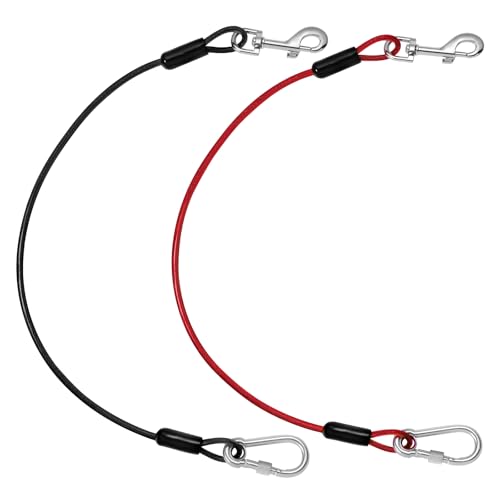 Pawaboo Hundegurt fürs Auto, Hunde Sicherheitsgurt mit Karabiner und 360 ° Drehbarem Haken Hunde Anschnallgurt Langlebig Hundeanschnaller, Hunde Sicherheitsgeschirr, 26 Zoll, 2 Pack, Schwarz+Rot Pawaboo Hundegurt fürs Auto, Hunde Sicherheitsgurt mit Karabiner und 360 ° Drehbarem Haken Hunde Anschnallgurt Langlebig Hundeanschnaller, Hunde Sicherheitsgeschirr, 26 Zoll, 2 Pack, Schwarz+Rot von Pawaboo