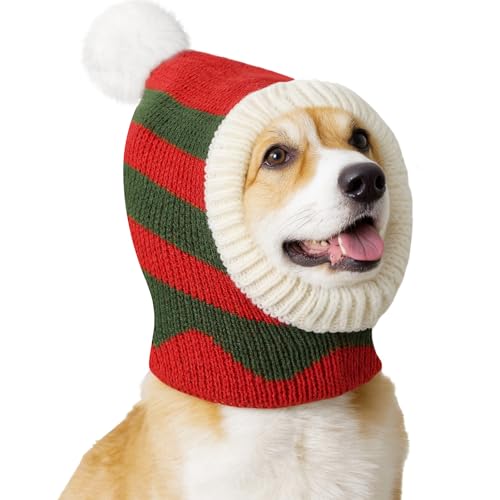 Pawaboo Hundehaube Wintermütze, Haustier Weihnachtsmütze, Hund Weihnachts Wintermütze,Weihnachtsdeko-Mütze Hüte für Haustiere, Ohrenschützer Warme Kappe für Kleine Hunde, M, Rot+Grün Pawaboo Hundehaube Wintermütze, Haustier Weihnachtsmütze, Hund Weihnachts Wintermütze,Weihnachtsdeko-Mütze Hüte für Haustiere, Ohrenschützer Warme Kappe für Kleine Hunde, M, Rot+Grün von Pawaboo
