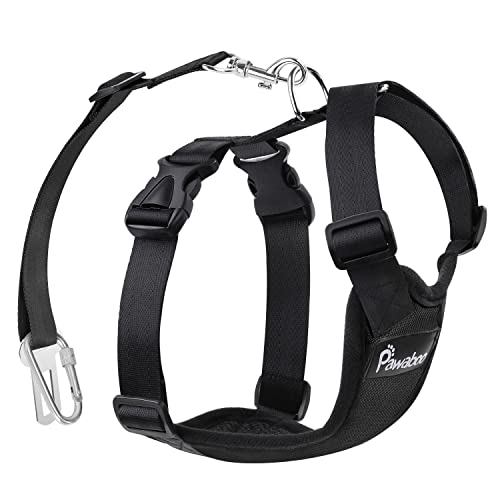 Pawaboo Hundesicherheitsgurt, verstellbar Auto Hunde Sicherheitsgurt Hundegurt Sicherheitsgeschirr mit Autosicherheitsgurt Clip, XL Größe, Schwarz Pawaboo Hundesicherheitsgurt, verstellbar Auto Hunde Sicherheitsgurt Hundegurt Sicherheitsgeschirr mit Autosicherheitsgurt Clip, XL Größe, Schwarz von Pawaboo
