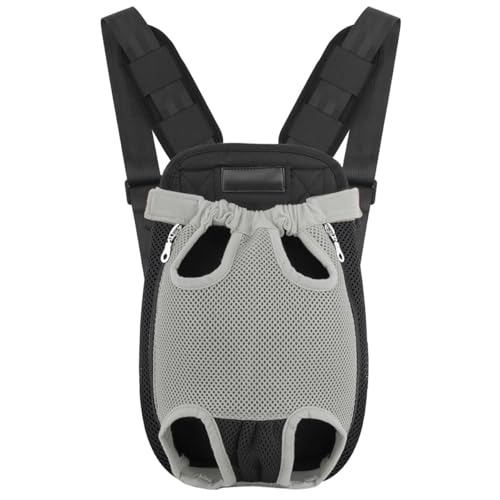 Pawaboo Verstellbarer Haustier-Rucksack, Tragbare Hundetragetasche Legs Out Rucksäcke, Atmungsaktive Tasche für kleine mittelgroße Katzen Hunde Welpen, M, Grau Pawaboo Verstellbarer Haustier-Rucksack, Tragbare Hundetragetasche Legs Out Rucksäcke, Atmungsaktive Tasche für kleine mittelgroße Katzen Hunde Welpen, M, Grau von Pawaboo