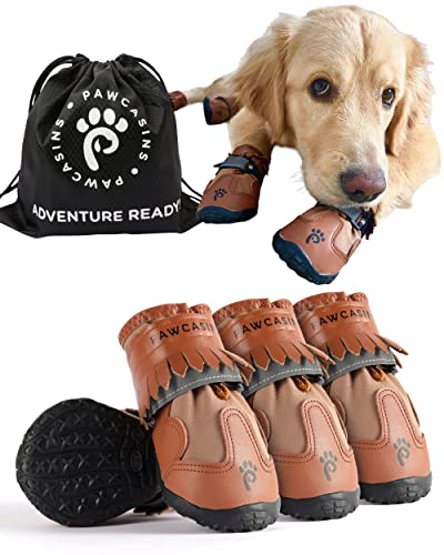 Pawcasins Hundeschuhe, Hundeschuhe für kleine, mittelgroße und große Hunde, wasserdichte Hundestiefel, Pfotenschutz für Sommer, heißer Gehweg, Winter, Schnee, Wandern, Regen, Stiefel, 4 Stück (7,1 x Pawcasins Hundeschuhe, Hundeschuhe für kleine, mittelgroße und große Hunde, wasserdichte Hundestiefel, Pfotenschutz für Sommer, heißer Gehweg, Winter, Schnee, Wandern, Regen, Stiefel, 4 Stück (7,1 x von Pawcasins