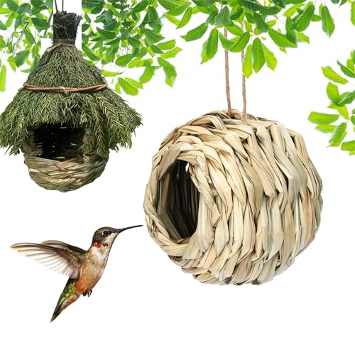 Pawcean 2er Set Vogelnester aus Naturmaterialien Nistkästen Nest für kleinen Garten für Wellensittiche Pawcean 2er Set Vogelnester aus Naturmaterialien Nistkästen Nest für kleinen Garten für Wellensittiche von Pawcean