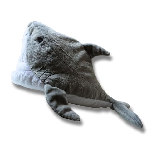 Pawcratean 30 cm großes Plüschtier für Hunde, mit Quietscher, Haifisch-Stil, für den Innenbereich, Zahnreinigung, Kauen, waschbar Pawcratean 30 cm großes Plüschtier für Hunde, mit Quietscher, Haifisch-Stil, für den Innenbereich, Zahnreinigung, Kauen, waschbar von Pawcratean