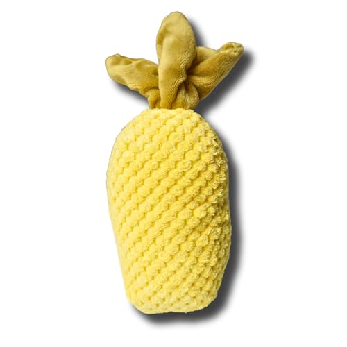 Pawcratean Bequemes Plüschtier für Hunde mit Quietscher, Ananas-Stil, lustige Aussichten für IG-Fotos, Indoor-Spielen, Kauen, waschbar Pawcratean Bequemes Plüschtier für Hunde mit Quietscher, Ananas-Stil, lustige Aussichten für IG-Fotos, Indoor-Spielen, Kauen, waschbar von Pawcratean