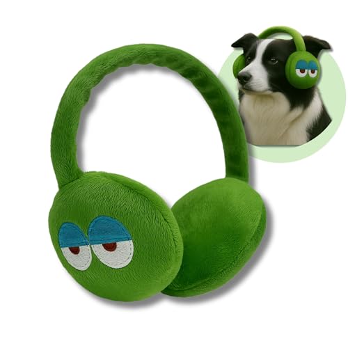 Pawcratean Grüne Plüsch-Ohrenschützer für Hunde, cooles und niedliches Kostümzubehör, lustige Foto-Requisiten, bestes Geburtstagsgeschenk Pawcratean Grüne Plüsch-Ohrenschützer für Hunde, cooles und niedliches Kostümzubehör, lustige Foto-Requisiten, bestes Geburtstagsgeschenk von Pawcratean