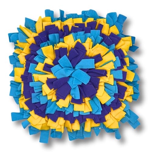 Pawcratean Schnüffelmatte, 33 x 33 cm, interaktives Hunde-Puzzle-Spielzeug, blau, gelb, lila, langlebiges Puzzle-Spielzeug zur Förderung der natürlichen Futtersuche Pawcratean Schnüffelmatte, 33 x 33 cm, interaktives Hunde-Puzzle-Spielzeug, blau, gelb, lila, langlebiges Puzzle-Spielzeug zur Förderung der natürlichen Futtersuche von Pawcratean