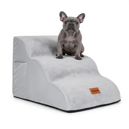 Pawesome - Hundetreppe - Hunderampe 3 Stufen - Hundetreppe für Kleine Hunde - Haustiertreppe - Waschbar - Katzentreppe - 40cm hoch Pawesome - Hundetreppe - Hunderampe 3 Stufen - Hundetreppe für Kleine Hunde - Haustiertreppe - Waschbar - Katzentreppe - 40cm hoch von Pawesome
