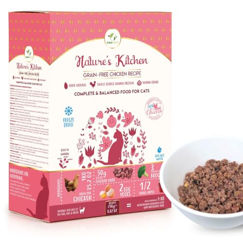 Pawfect Food Gefriergetrocknetes Katzenfutter - Huhn Rezept (250g) | Nahrhaft, nützlich und lecker" von Pawfect Food