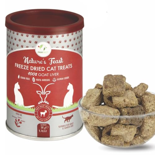 Pawfect Nature's Feast FD Leckerli für Katzen, Ziegenleber Pawfect Nature's Feast FD Leckerli für Katzen, Ziegenleber von Pawfect Treats