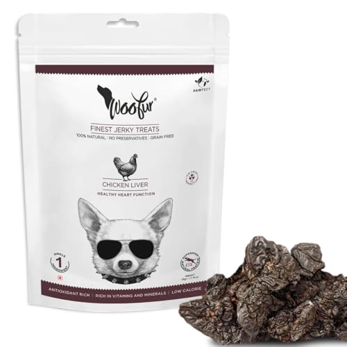Pawfect Woofur Jerky Treats: Chicken Liver - Pack of 4 (50gX4=200g) von Pawfect Treats