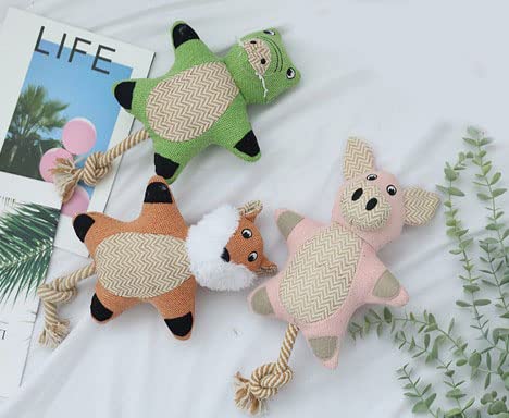 Pawfectpals Quietschendes und langlebiges Kauspielzeug für Hunde mit Seilschwanz (Variety Pack Bundle) von PawfectPals