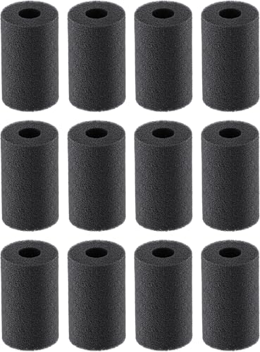 Pawfly 12 Pack Vorfilterschwamm Aquariumfilter Anti-Sauger 7 cm Schaumstoffabdeckung Rollen für kleine Fische Garnelen Fischbrut Schutzfilterschwamm für mechanische Filterung von Pawfly