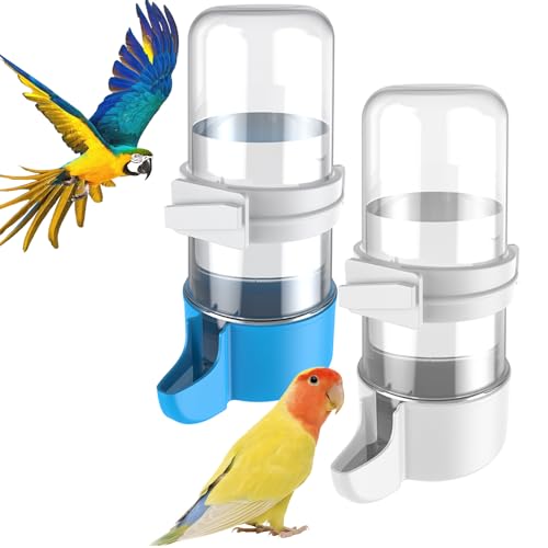 Pawfly 2 Stück Vogeltränke, automatische Vogeltränke, Vogelkäfigzubehör für Papagei & Hamster, Vogeltränke für Käfig, weiße & Blaue Vogeltränke für Sittich Nymphensittich Wellensittich Lovebirds Pawfly 2 Stück Vogeltränke, automatische Vogeltränke, Vogelkäfigzubehör für Papagei & Hamster, Vogeltränke für Käfig, weiße & Blaue Vogeltränke für Sittich Nymphensittich Wellensittich Lovebirds von Pawfly