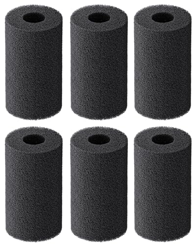 Pawfly 6 Pack Vorfilterschwamm Aquariumfilter Anti-Saug-Schaumstoffabdeckung Rollen für kleine Fische Garnelen Fischbrutschutz Hochdichter Filterschwamm für mechanische Filterung von Pawfly
